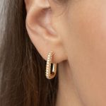CUBES EARRINGS (Golden) - Image 2