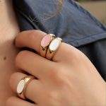 ENAMEL SIGNET RING (Pink) - Image 3