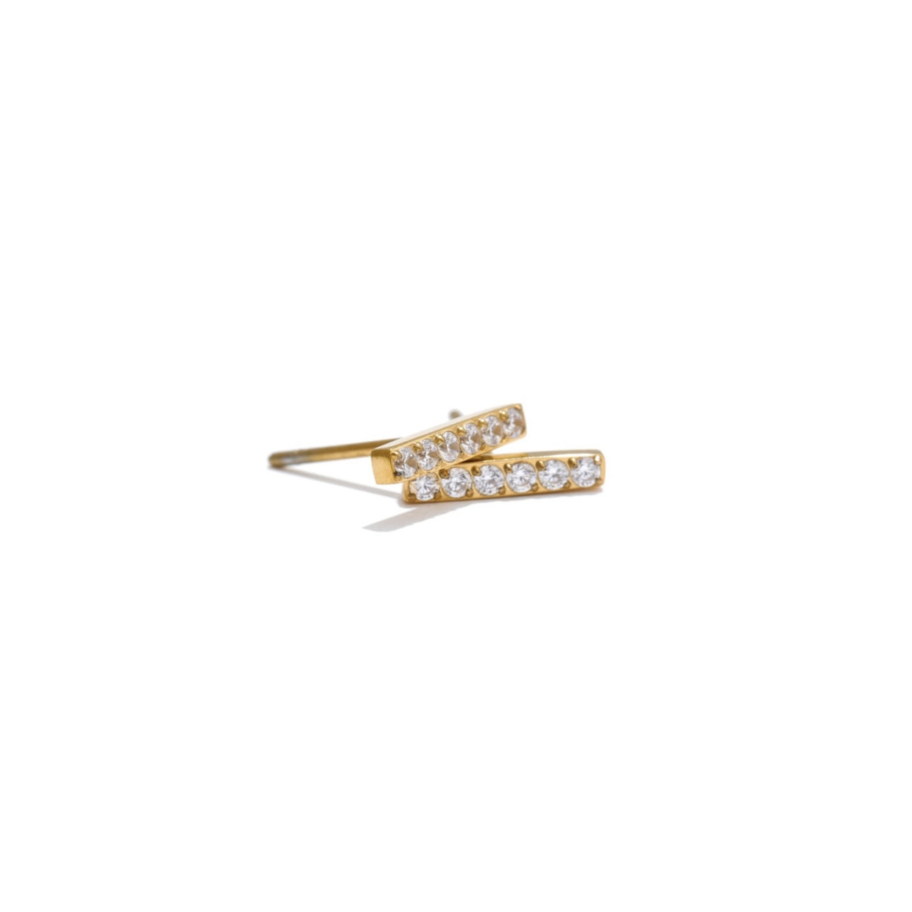 9CEEC0AF-0DD1-4AD8-B5FC-B30A6ACB2259 BAR STUD EARRINGS - Image 1