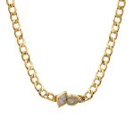 TWO LEAF CHAIN NECKLACE