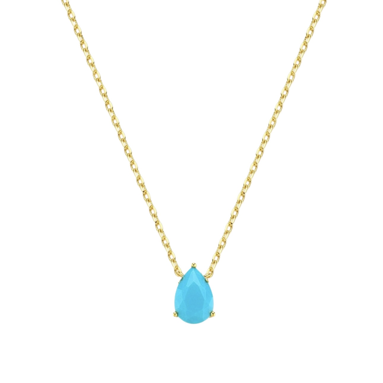 68B1A28D-2B22-4471-8261-90B5A3BA1737 FAIRUZ NECKLACE (Small Drop) - Image 1