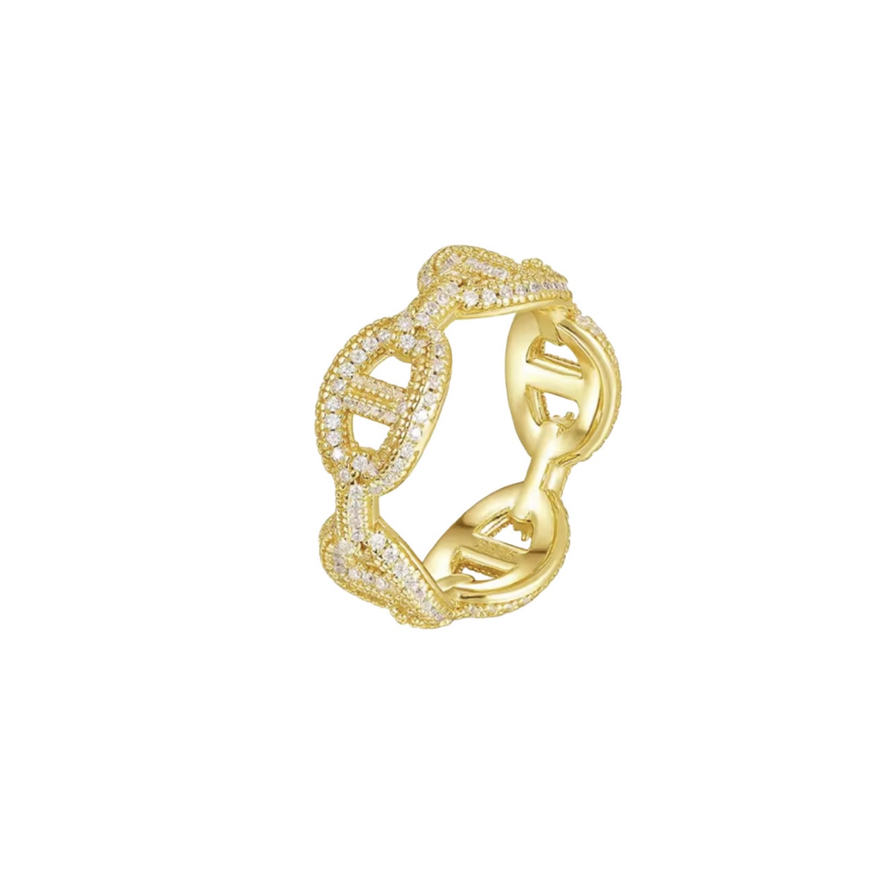 674ADB12-1306-4AE1-8C2A-1A199F8C75DD ICED CHAIN RING - Image 1