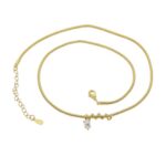 ZIRCONIA SNAKE NECKLACE